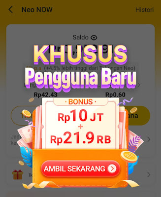 CARA MENDAPATKAN UANG 10 JUTA DENGAN 1 KLIK DI APLIKASI NEOBANK